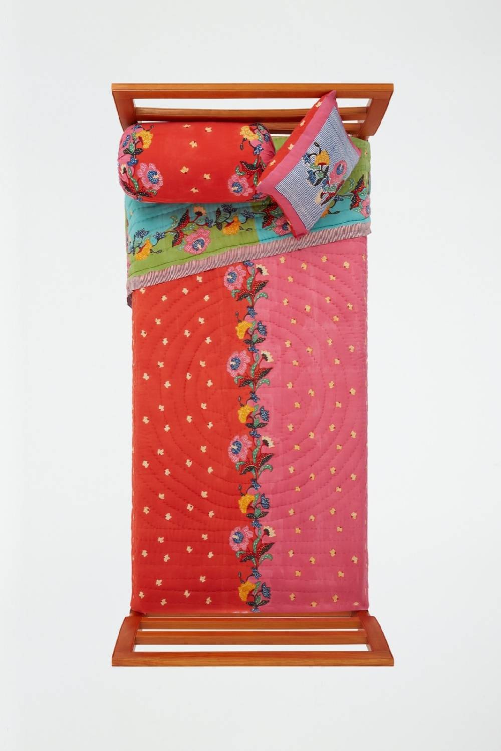 Lisa Corti trapunta reversibile 180x270cm indonesian red rose Flash Sale