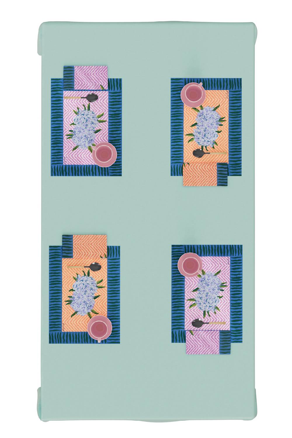 Lisa Corti tovaglietta cotone 35x48cm oleander peach Offerte stagionali