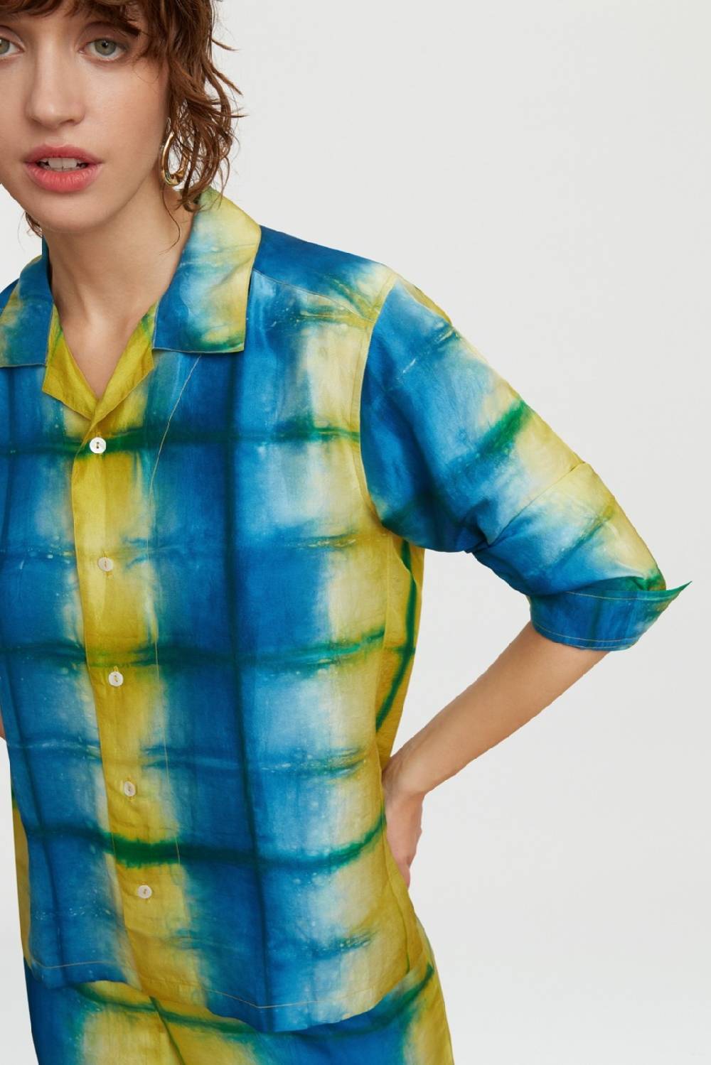 Lisa Corti camicia onda tangra sulphur ACQUISTA ORA
