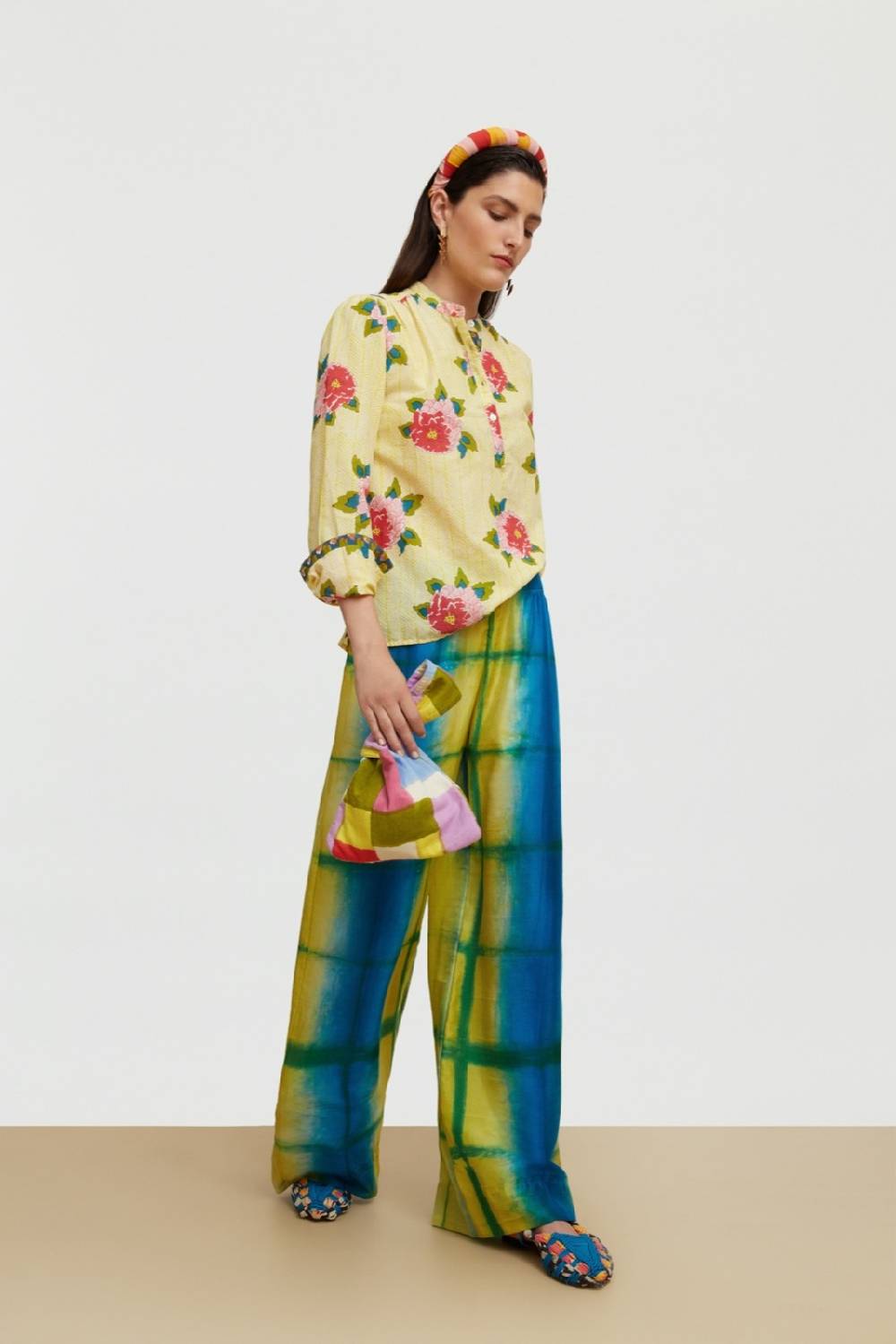 Lisa Corti camicia batumi barwara light yellow Fino al 60% di sconto