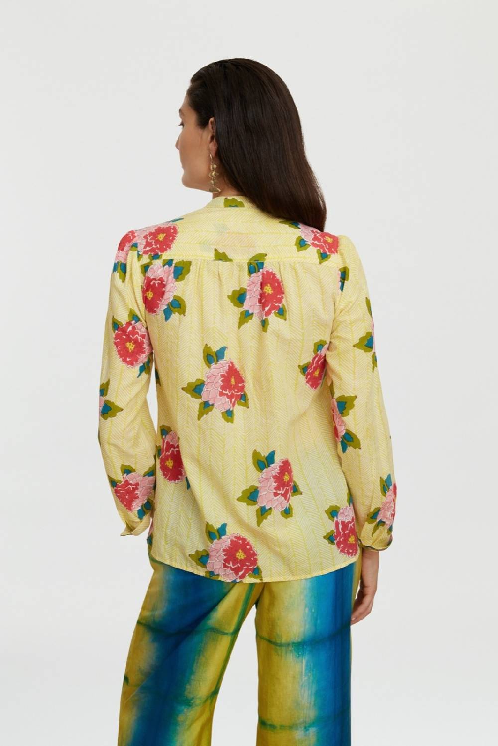 Lisa Corti camicia batumi barwara light yellow Fino al 60% di sconto