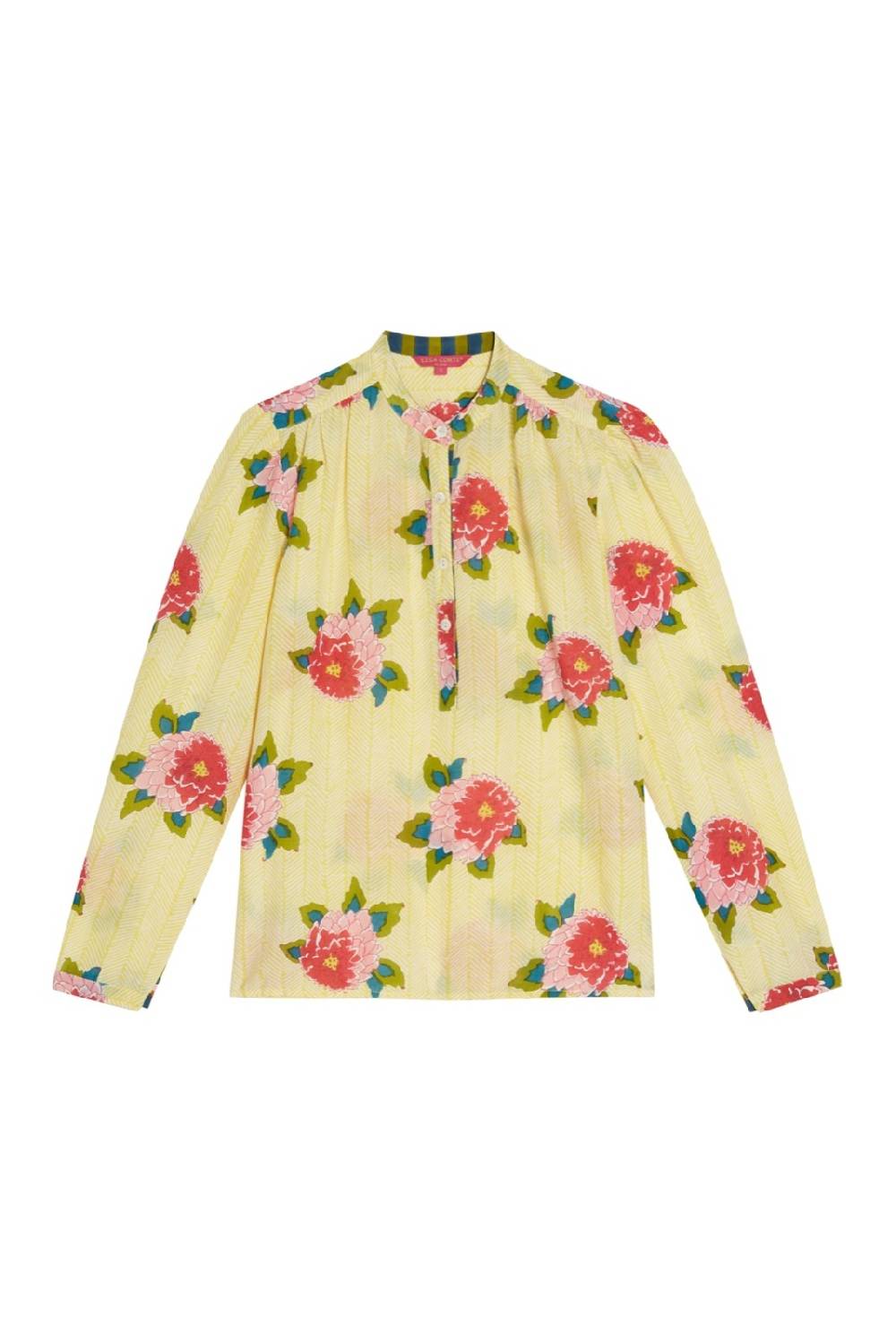 Lisa Corti camicia batumi barwara light yellow Fino al 60% di sconto