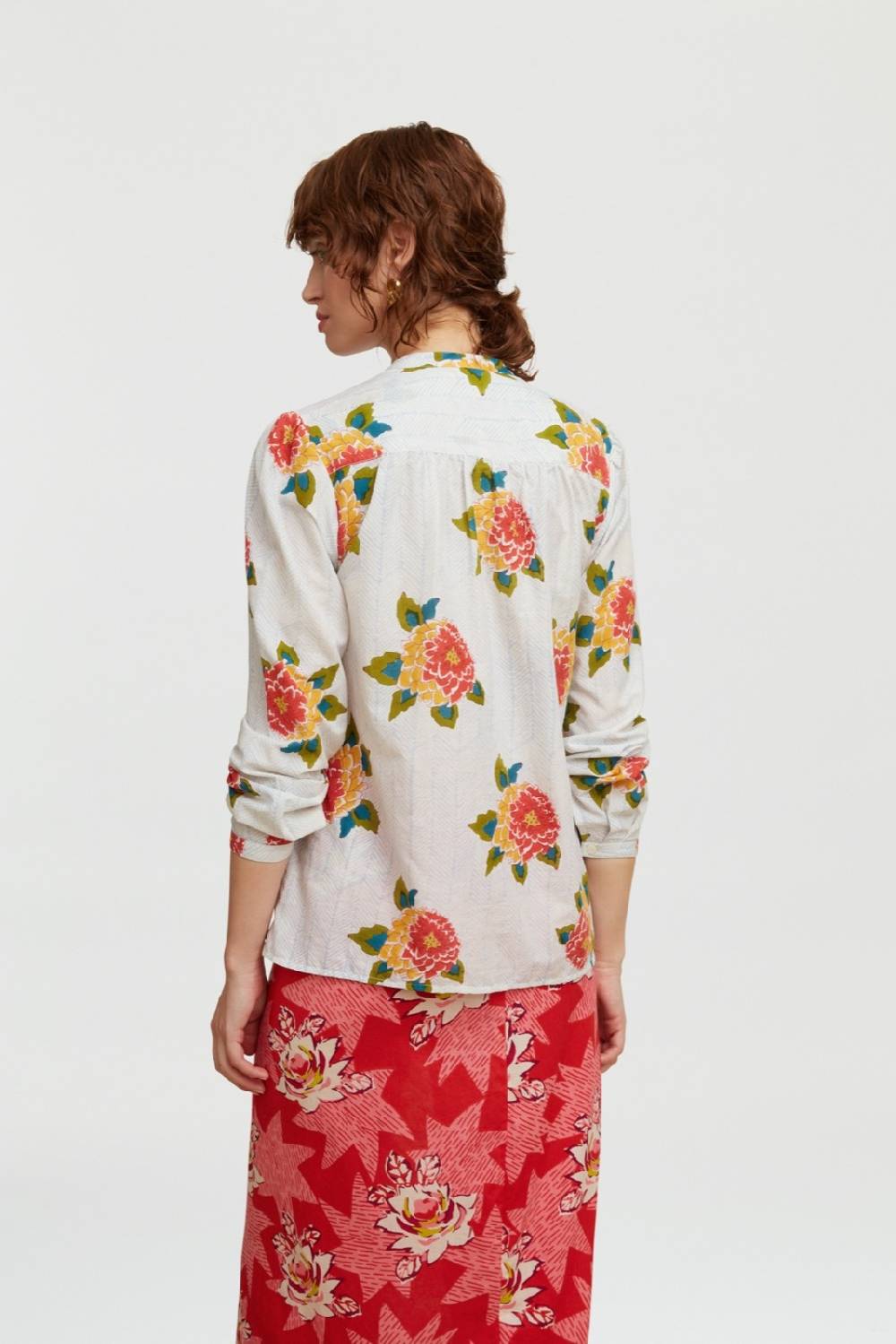 Lisa Corti camicia batumi barwara light blue Fino al 65% di sconto