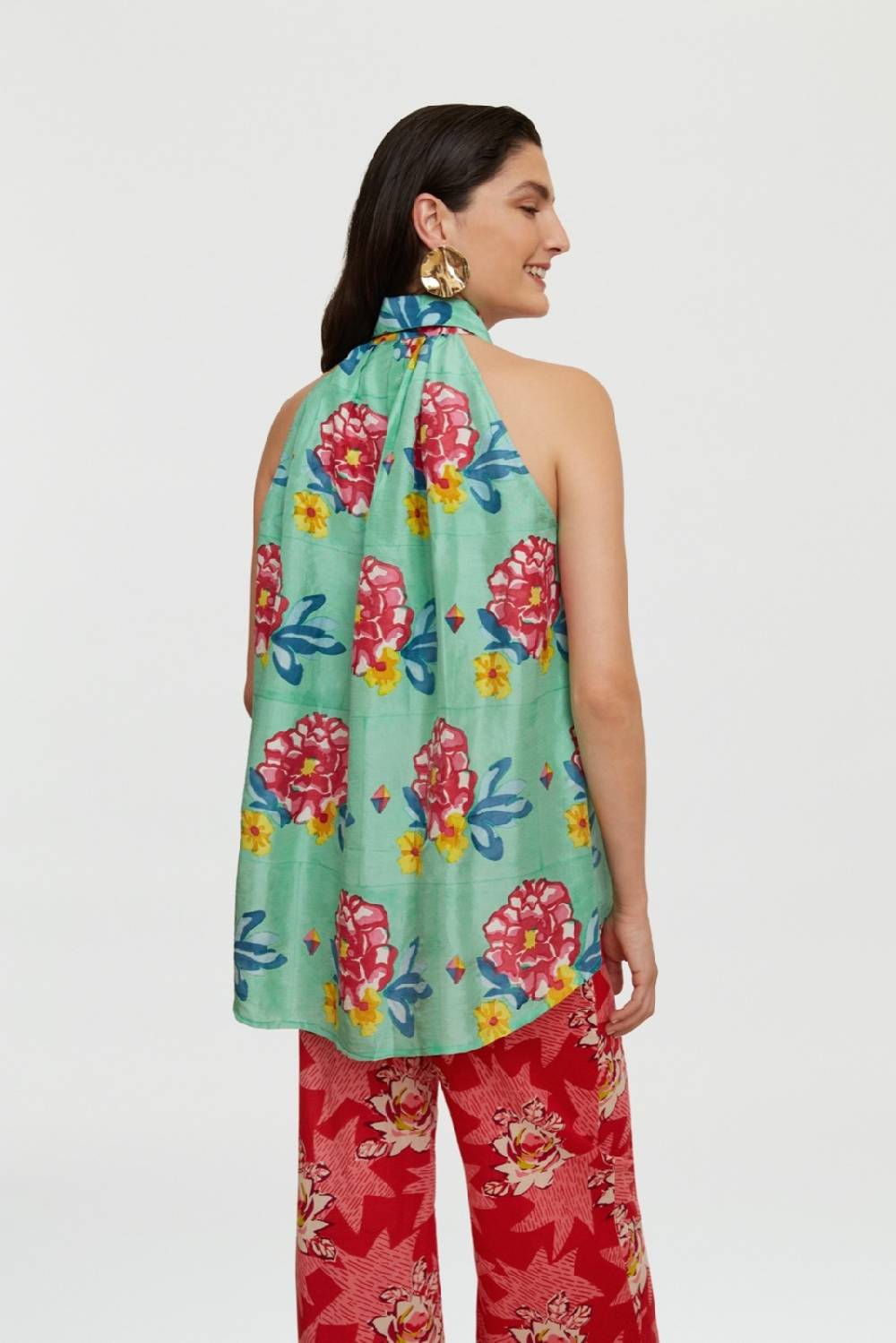 Lisa Corti camicia ava ramye aqua Fino al 55% di sconto