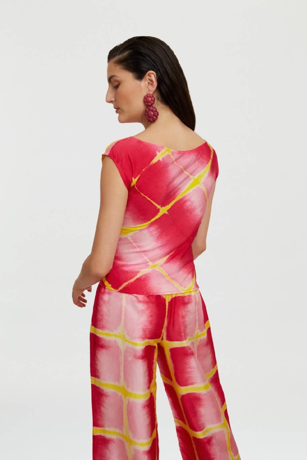 Lisa Corti top phaalko tangra pink Super sconto