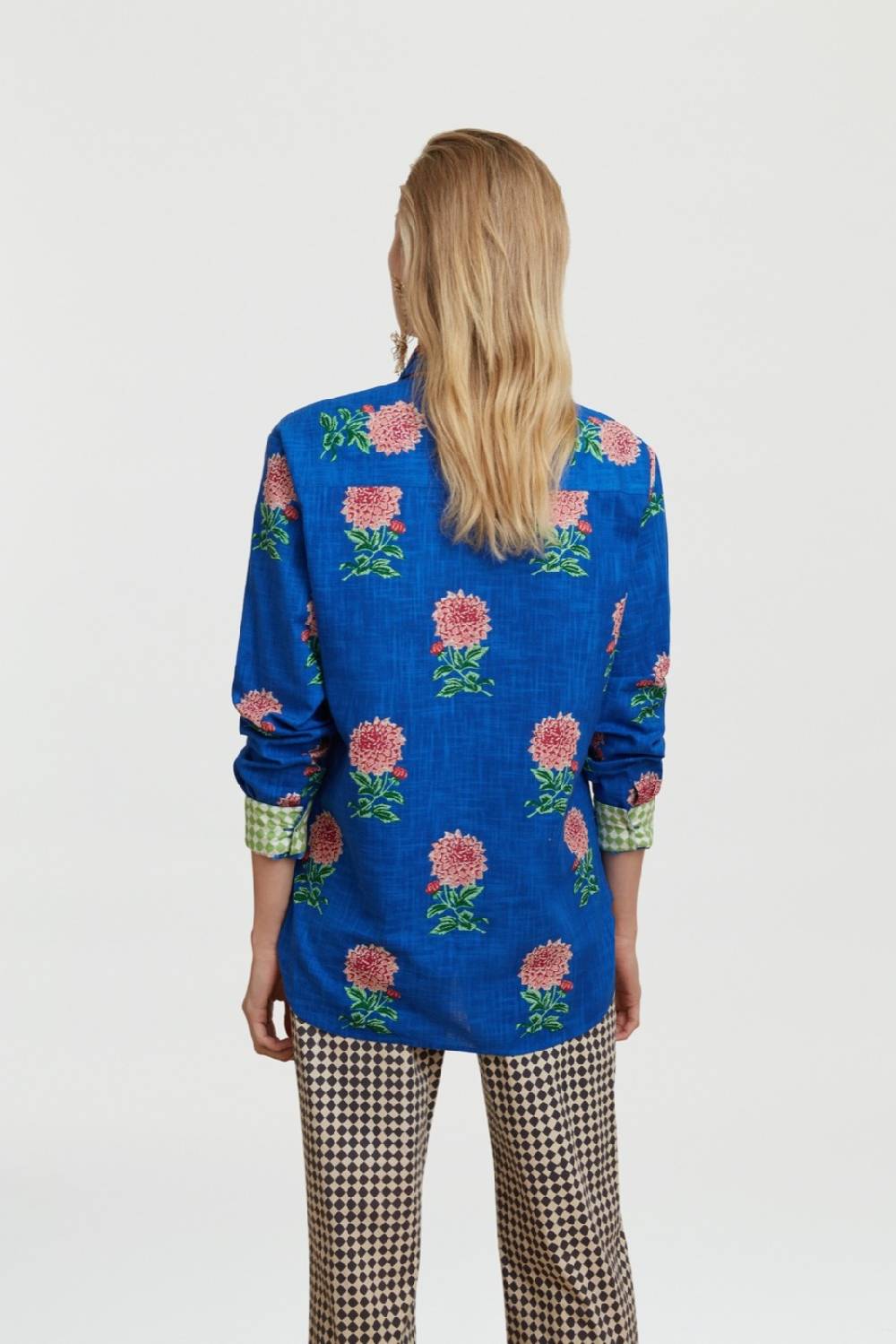 Lisa Corti camicia acapulco mamagoto royal blue Black Friday Prezzi