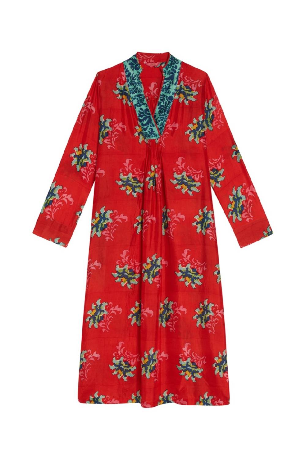 Lisa Corti caftano radha tangeri flower coral Shopping Online