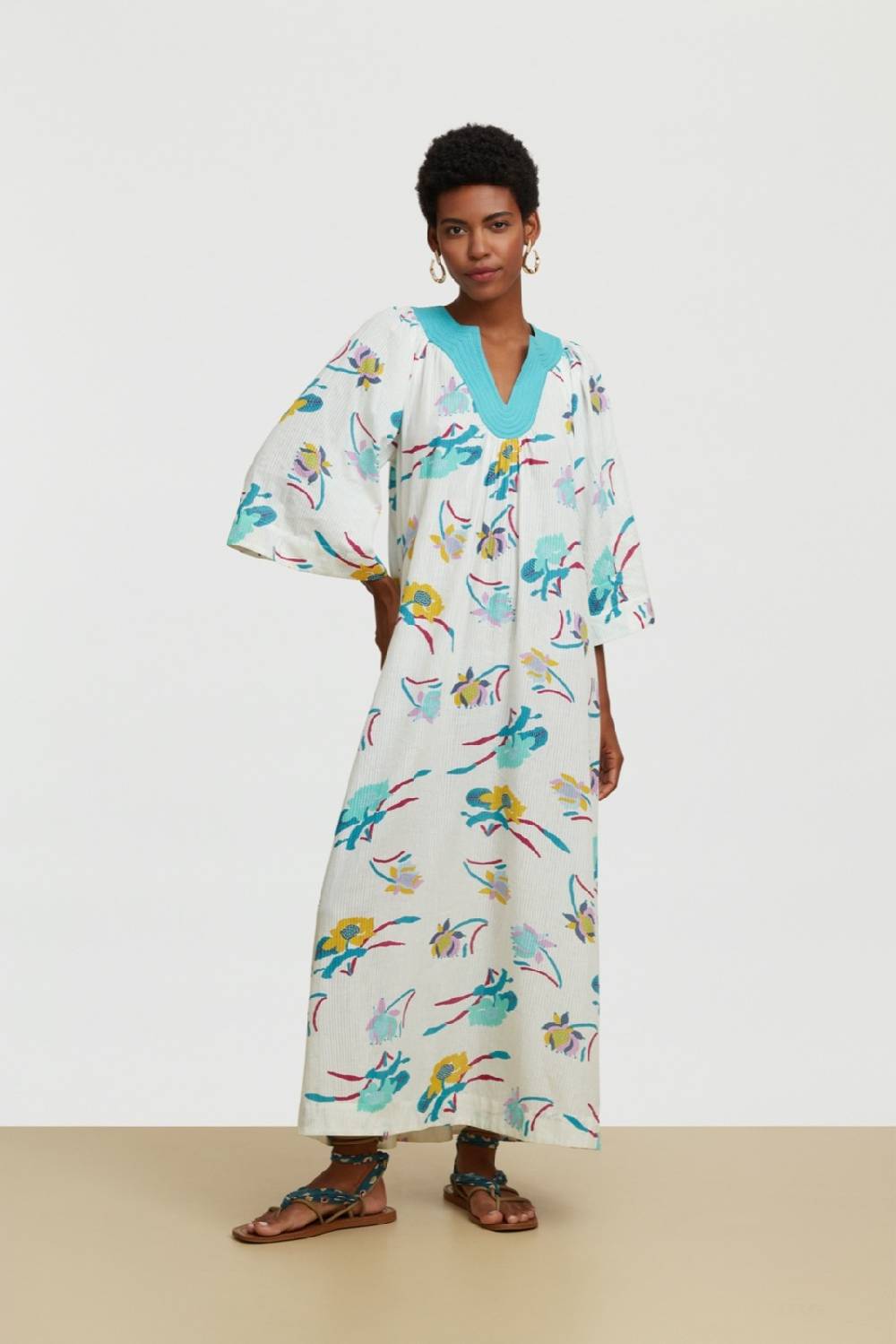 Lisa Corti caftano ninbu japanese peacock Sottocosto
