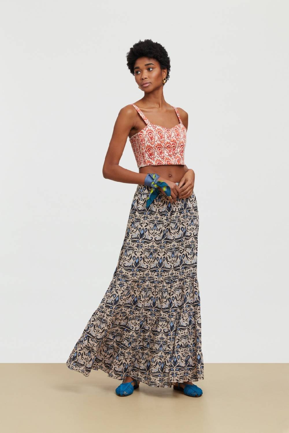 Lisa Corti gonna lehenga abhanery damasque black Vendite Flash