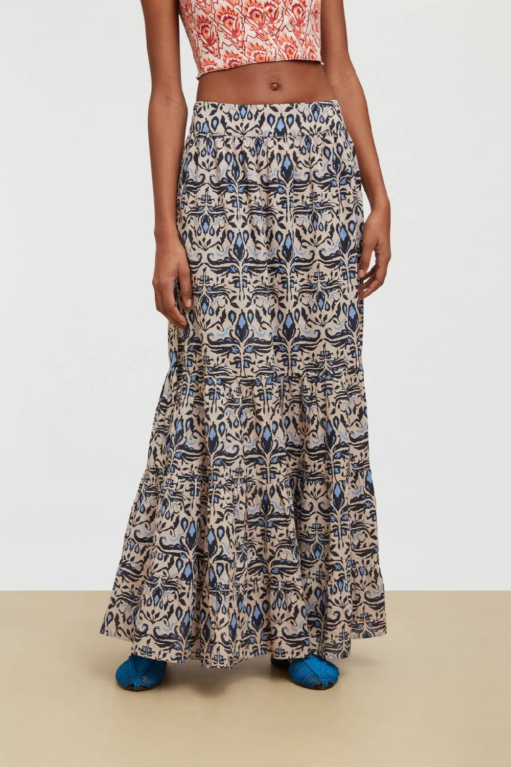 Lisa Corti gonna lehenga abhanery damasque black Vendite Flash