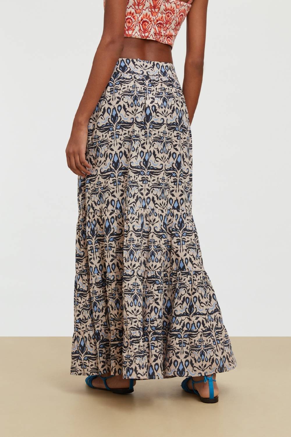 Lisa Corti gonna lehenga abhanery damasque black Vendite Flash