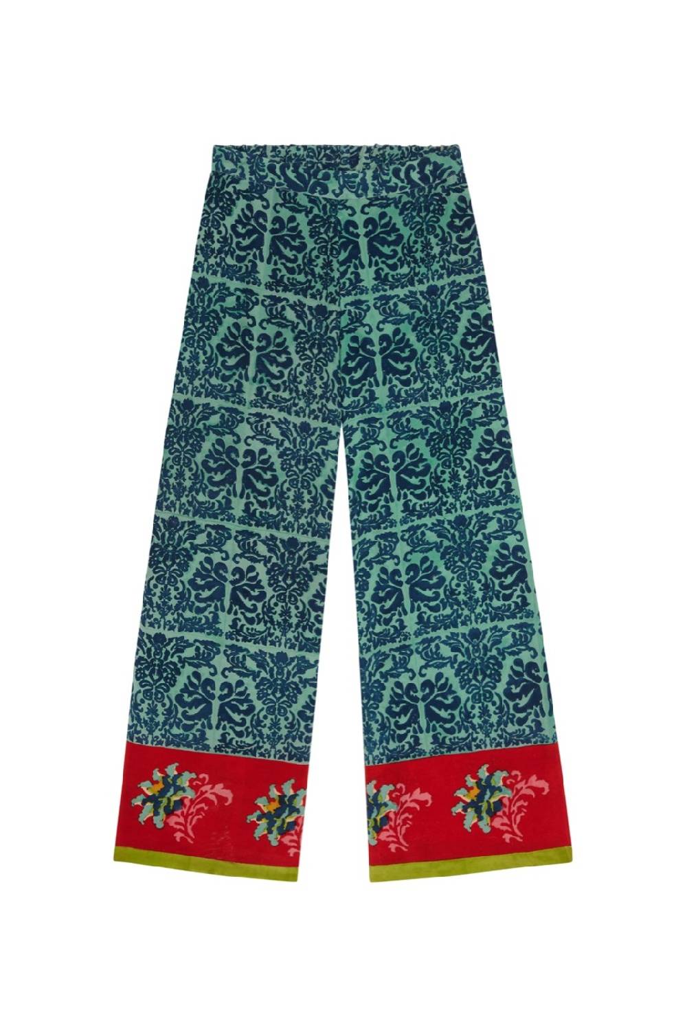 Lisa Corti pantalone burma tangeri flower coral In Saldo