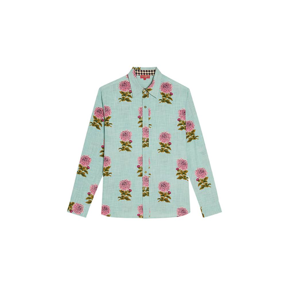 Lisa Corti camicia acapulco mamagoto celadon Offerta speciale
