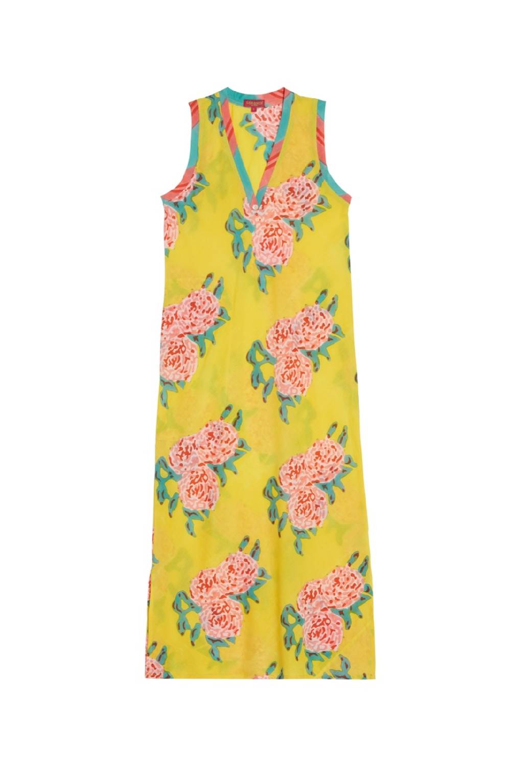 Lisa Corti abito cheack leopard flower yellow Offerta San Valentino