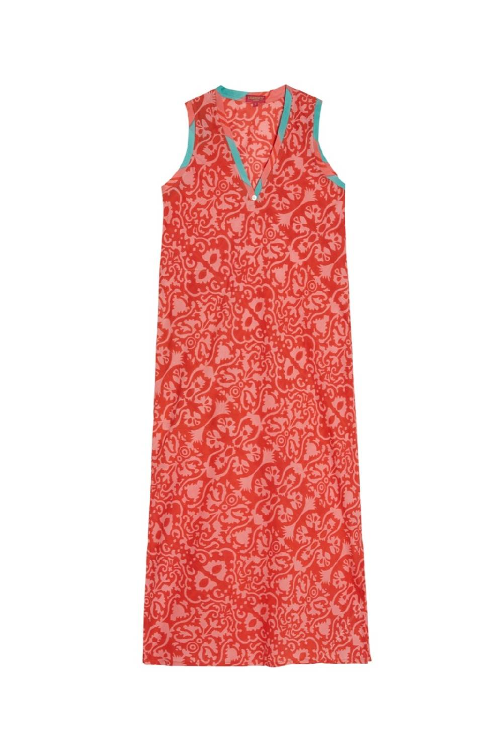 Lisa Corti abito cheack damask design red Offerta Anniversario