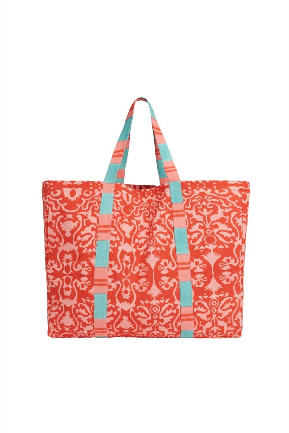 Lisa Corti borsa shopping damask design red Smaltimento dello stoccaggio