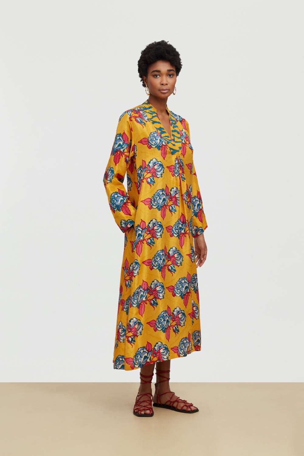 Lisa Corti caftano radha rosa spina orange Nuovi prodotti