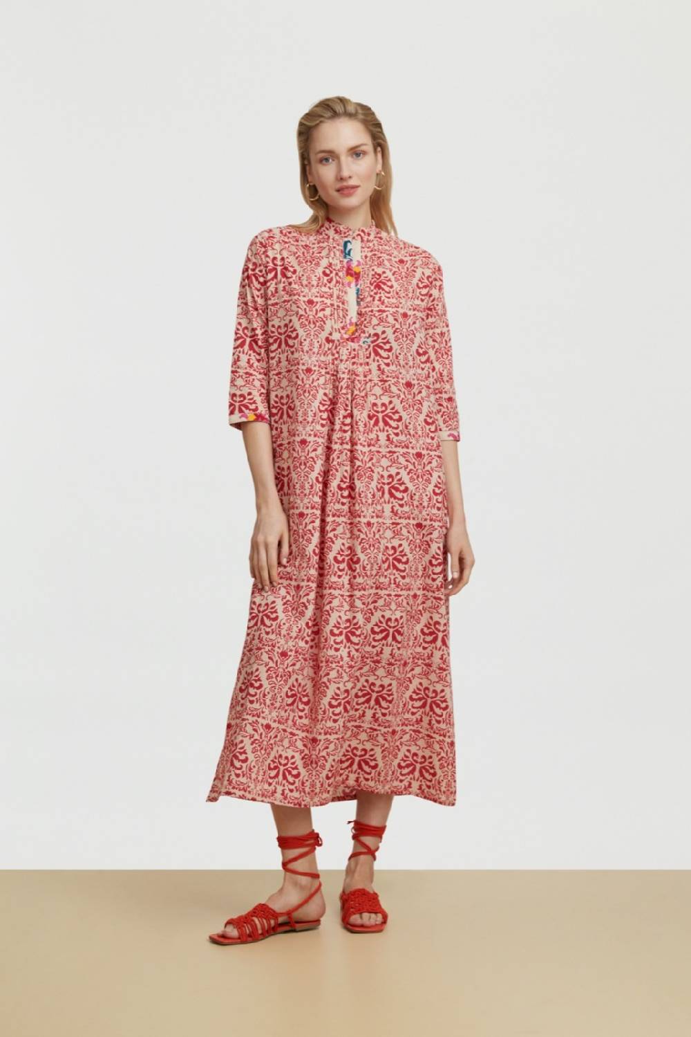 Lisa Corti caftano mirte tangeri damask natural Bestseller