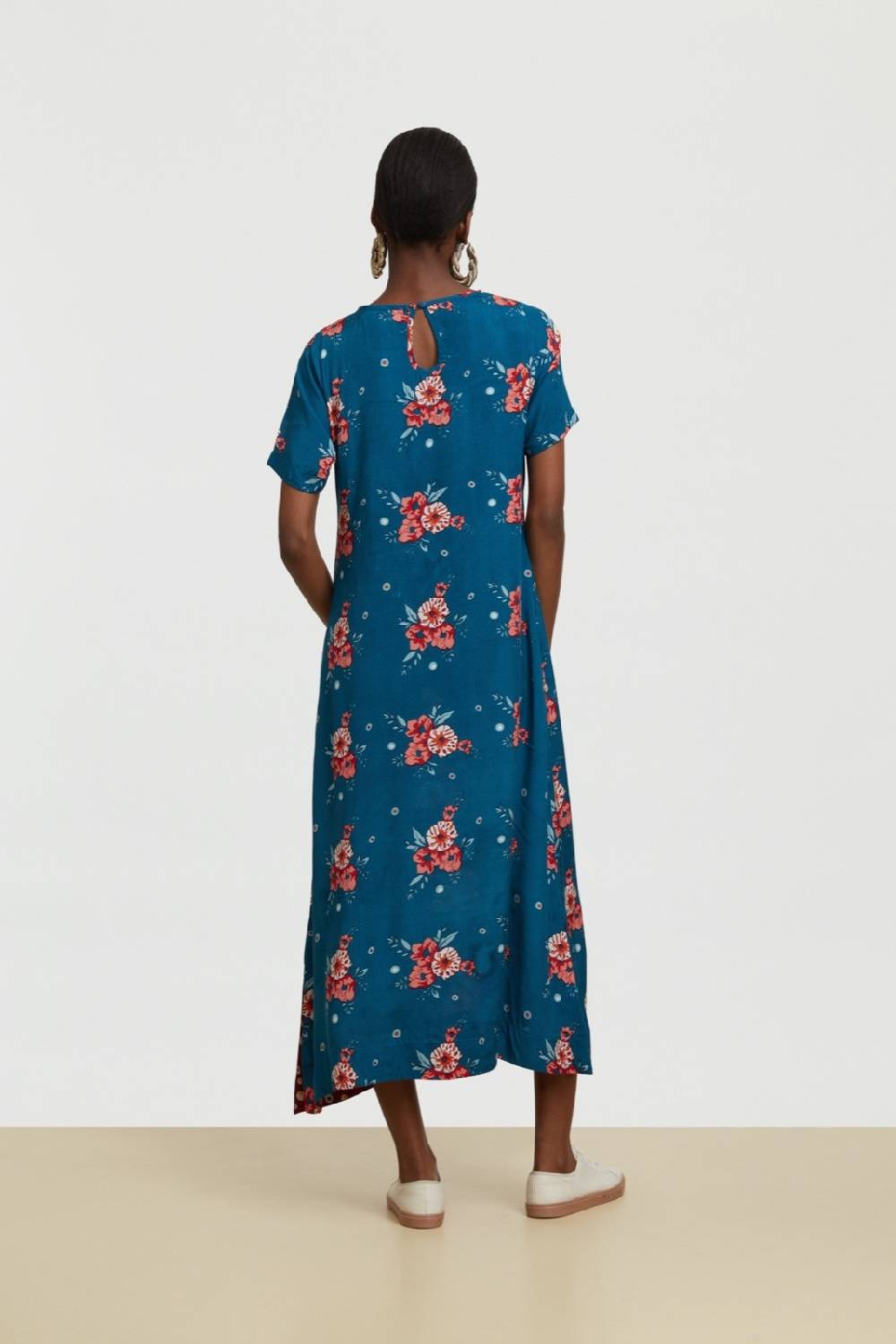 Lisa Corti abito myanmar bukhara flower teal Comprane uno, ottenene uno gratis