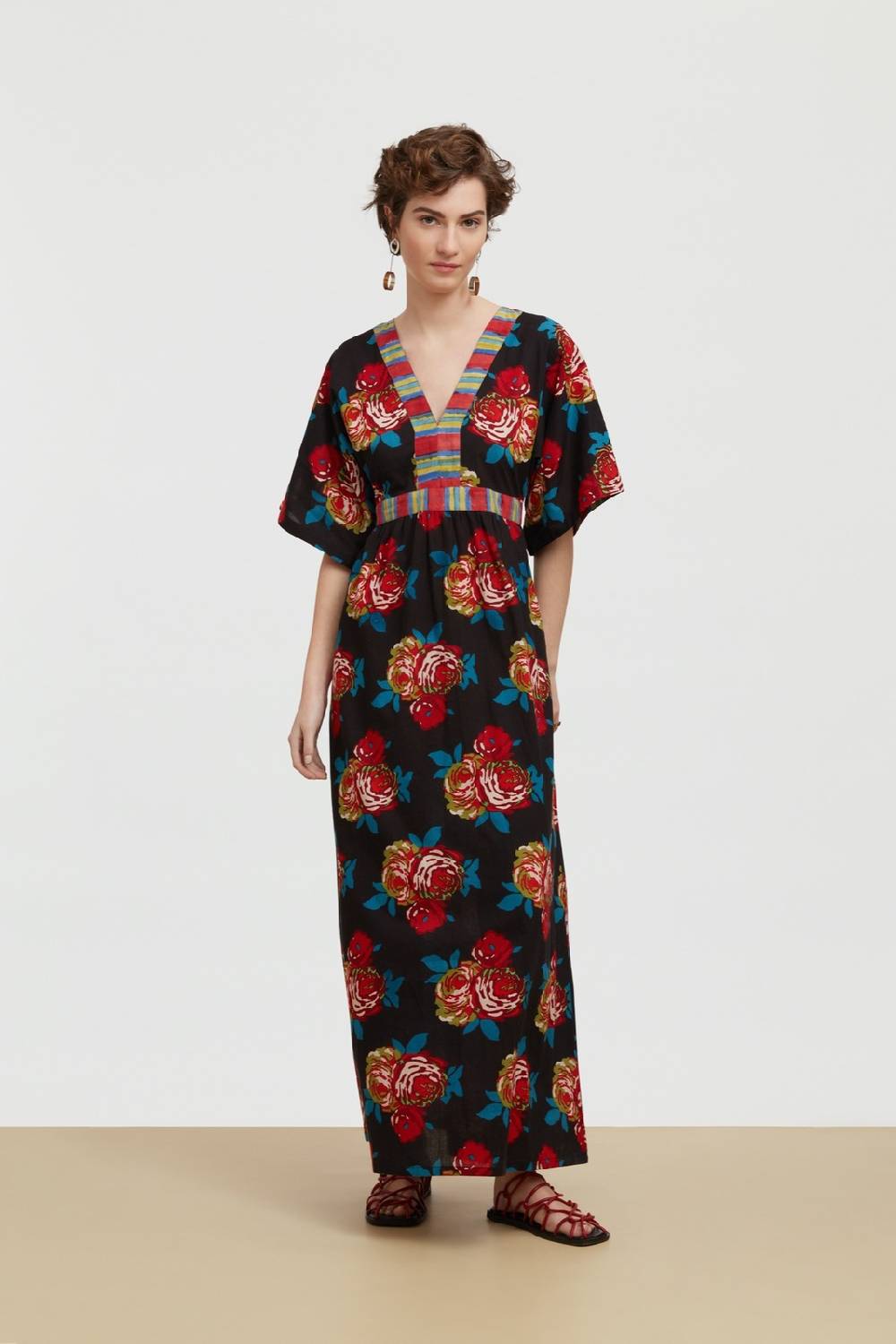 Lisa Corti abito pria bold rose black Sconti VIP