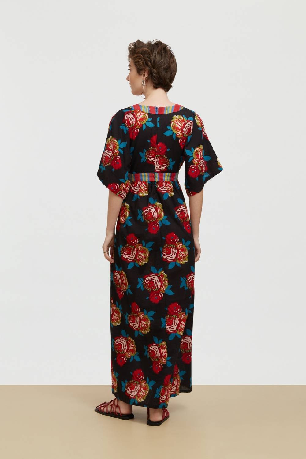 Lisa Corti abito pria bold rose black Sconti VIP