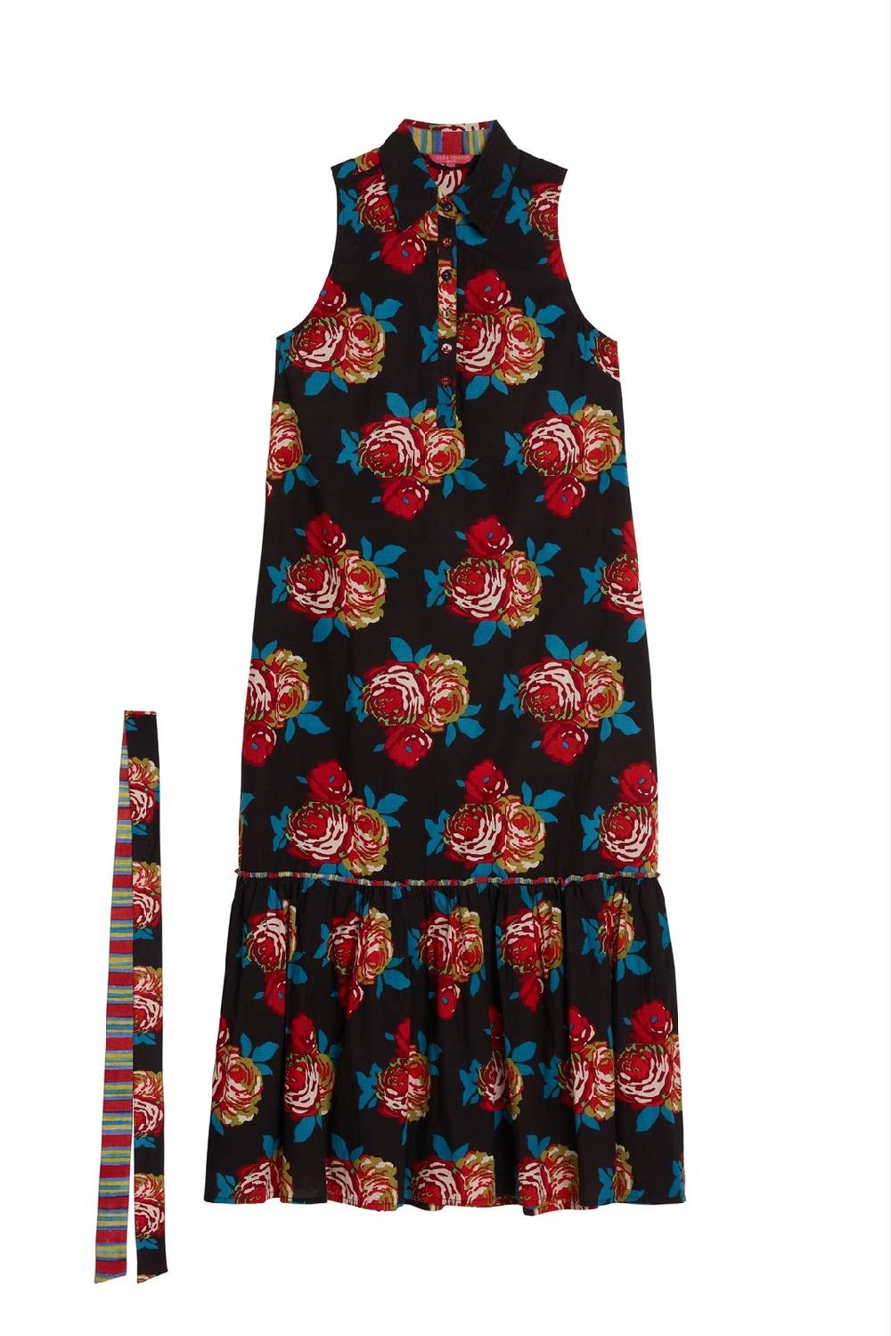 Lisa Corti abito asagao bold rose black Prezzo basso