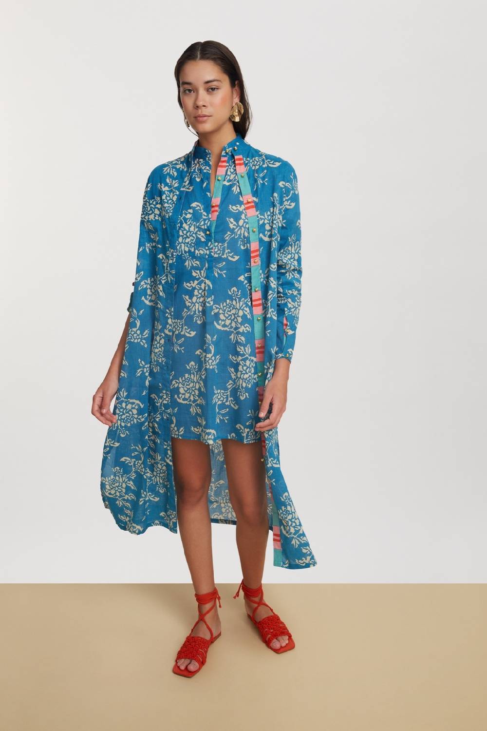 Lisa Corti kurta corta kandem design turquoise Ultimo giorno