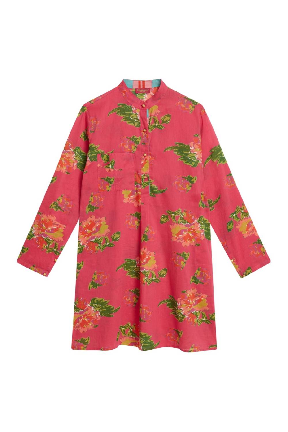 Lisa Corti kurta corta azhar flower fuxia Promozione temporanea