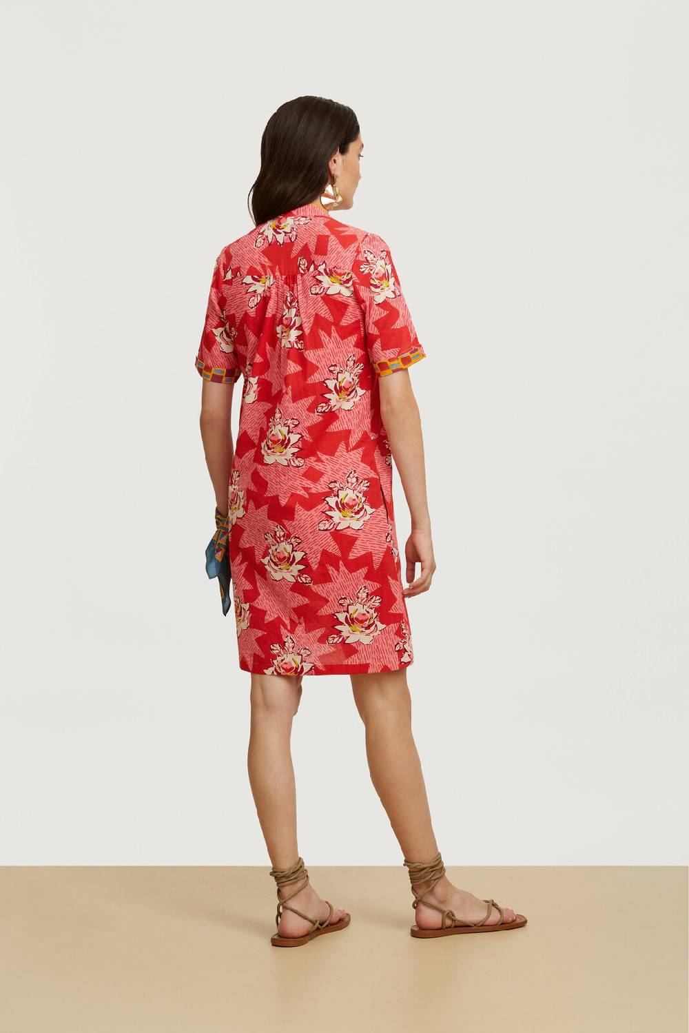 Lisa Corti abito radha star flower red Fino al 50% di sconto
