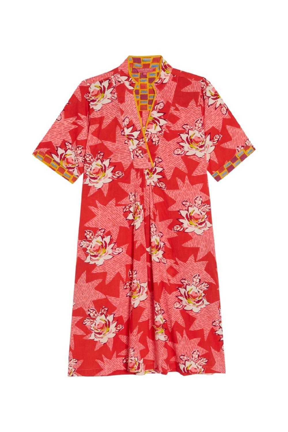 Lisa Corti abito radha star flower red Fino al 50% di sconto