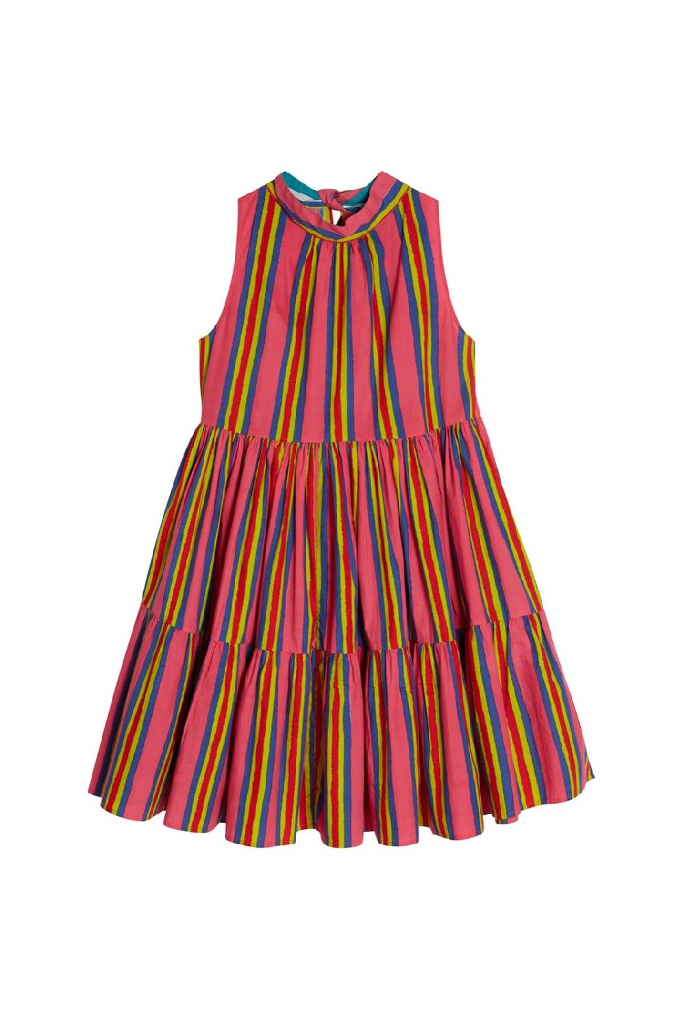 Lisa Corti abito jaipur crazy stripes fucsia Fino al 65% di sconto