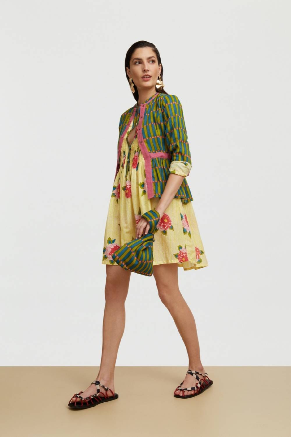 Lisa Corti abito teena barwara light yellow Fino al 55% di sconto