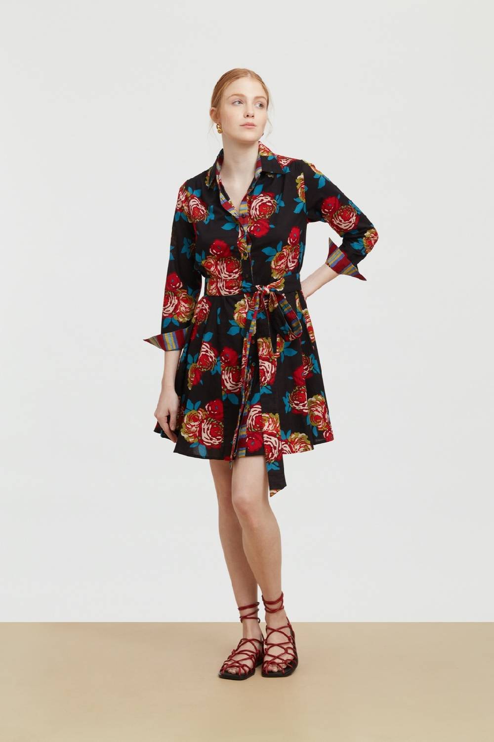 Lisa Corti abito datura bold rose black Enormi sconti