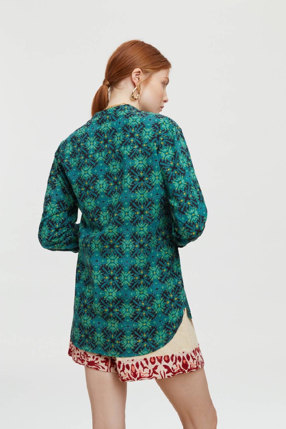 Lisa Corti camicia santorini morocco design black Sconti questo mese