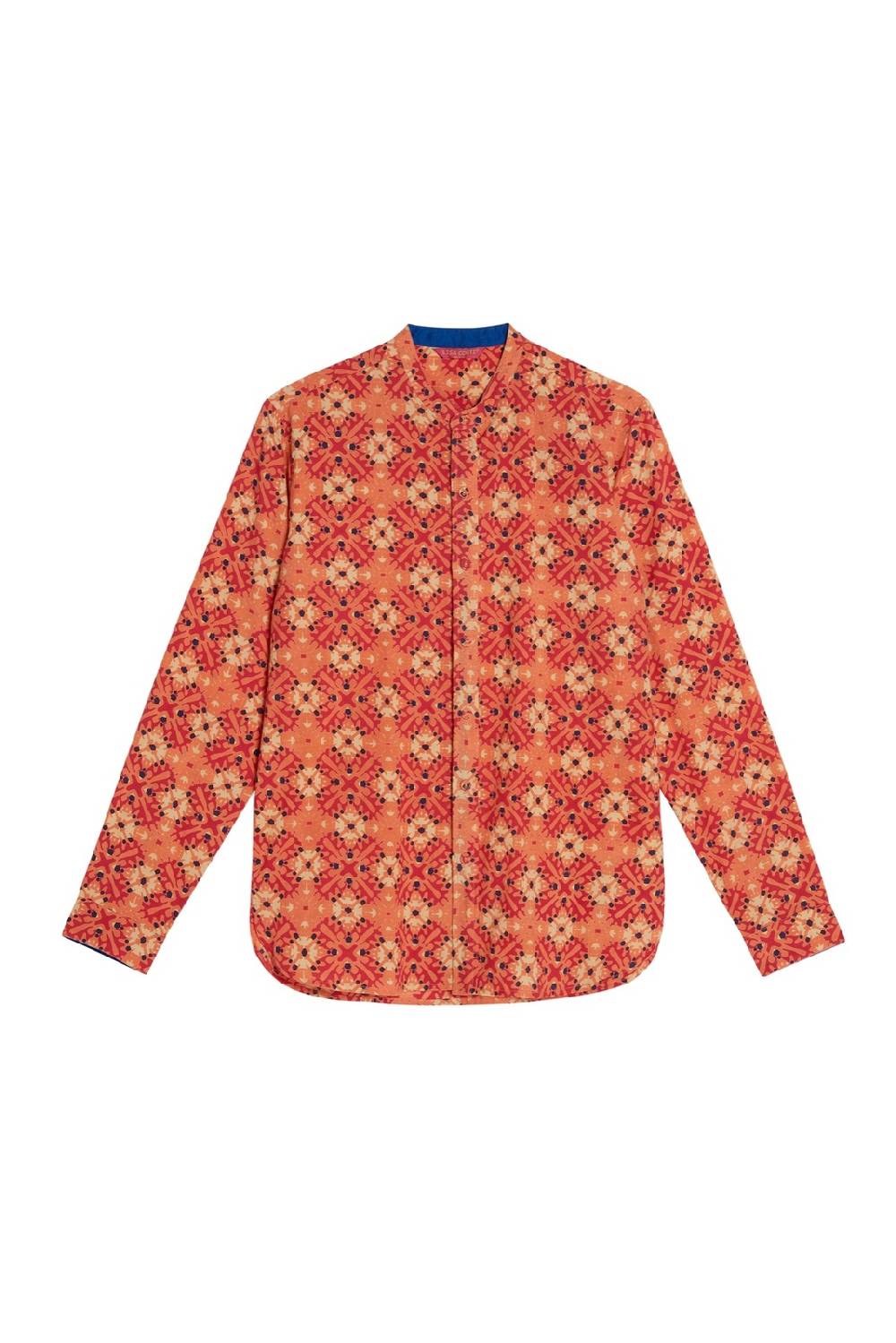 Lisa Corti camicia santorini morocco design red In Linea