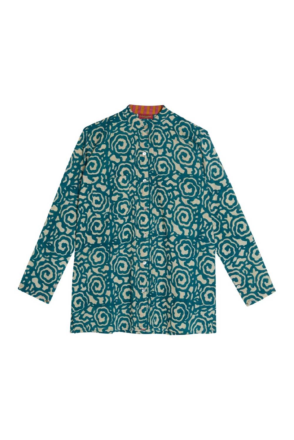 Lisa Corti camicia rashmi spiral peacock natural Promozione