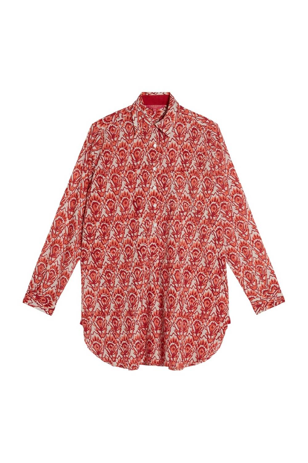 Lisa Corti camicia ube parrot rany Soddisfazione Garantita