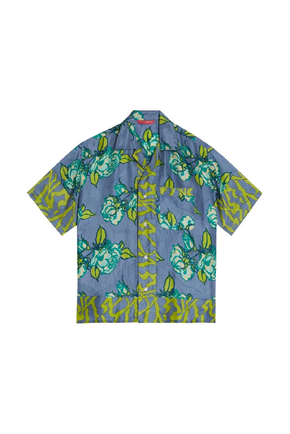 Lisa Corti camicia bowling rosa spina glicine Fino Al -60%