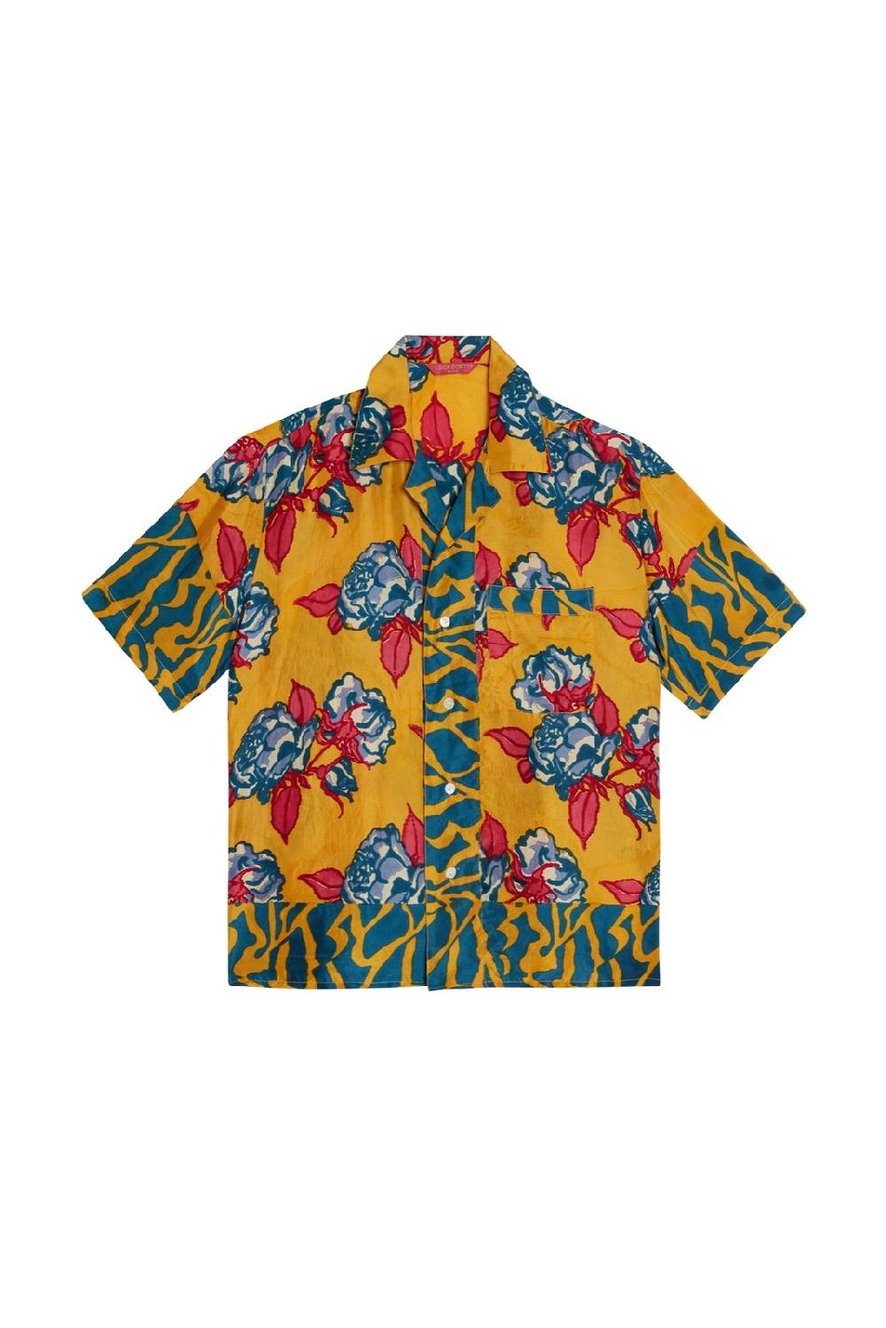 Lisa Corti camicia bowling shirt rosa spina orange Shopping Online