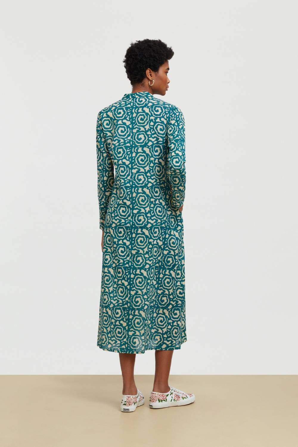 Lisa Corti kurta lunga spiral peacock natural Online