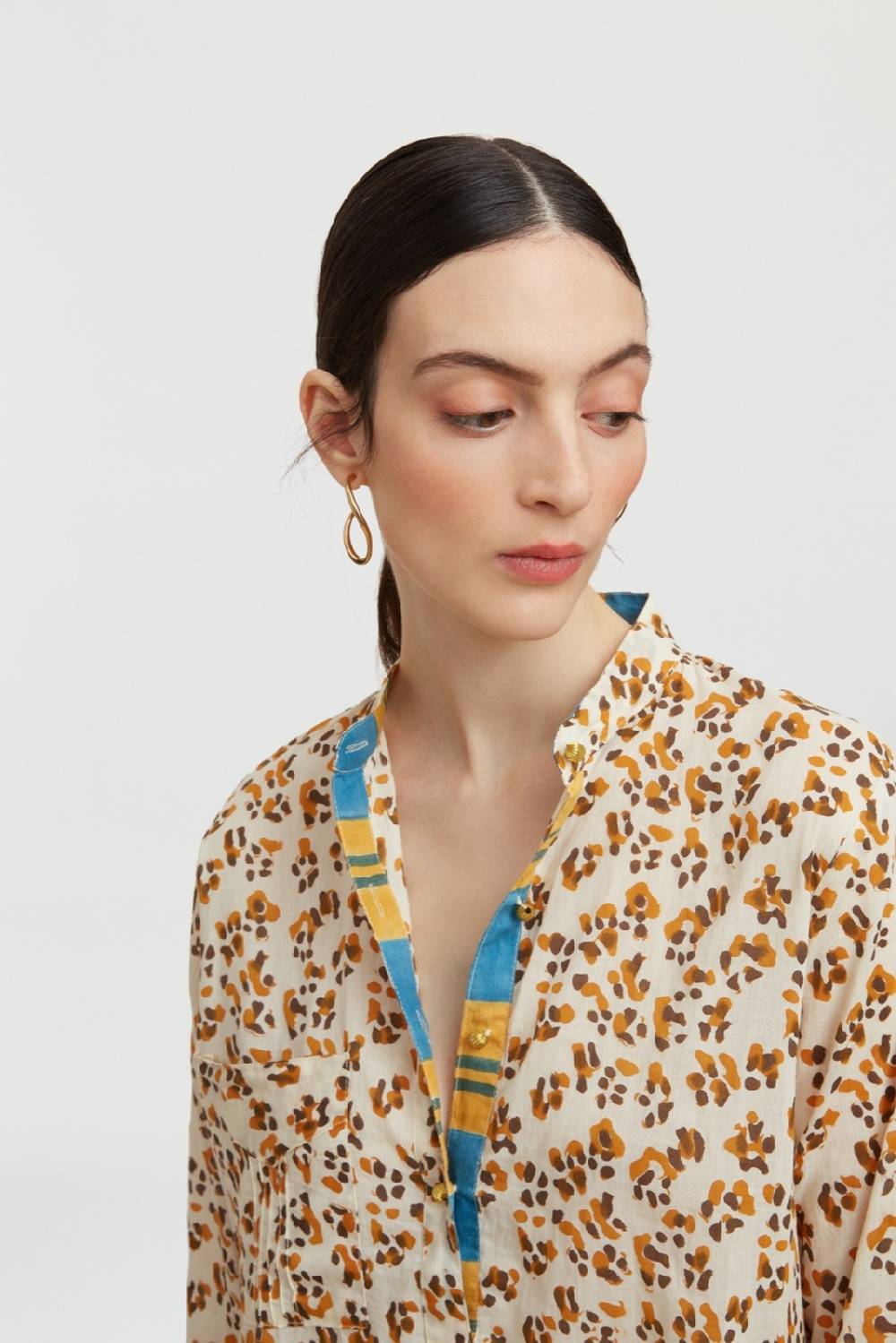 Lisa Corti kurta corta leopard touch butter Outlet