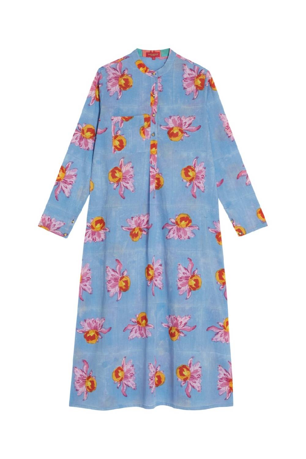Lisa Corti kurta lunga arabesque flower light Nuova