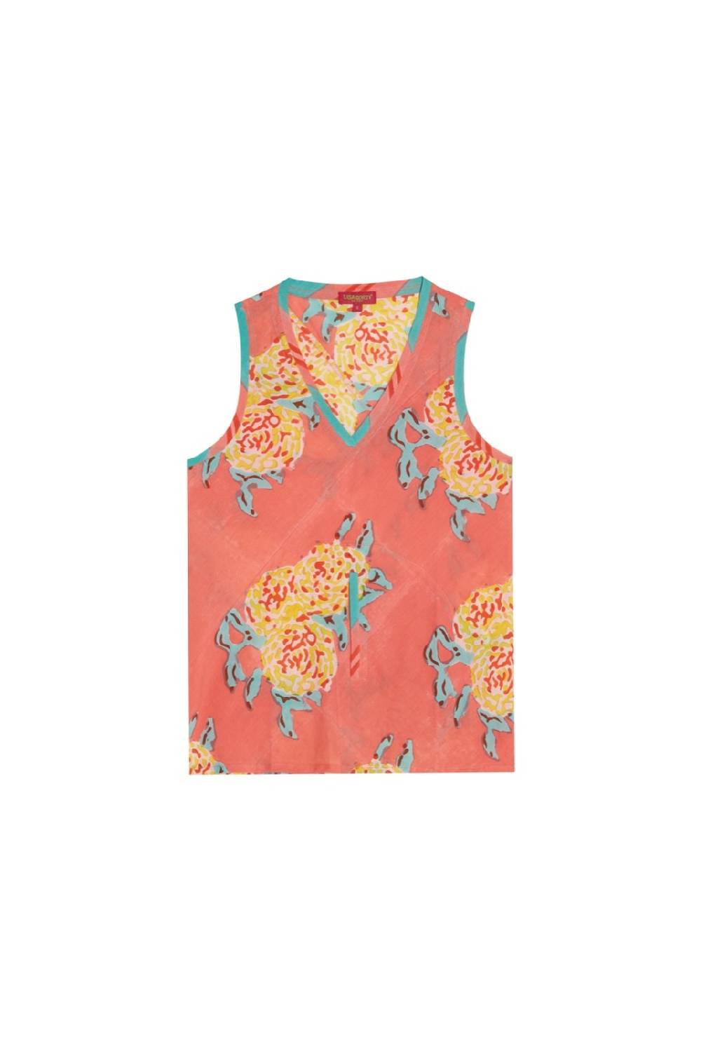 Lisa Corti top banyan leopard flower old pink Offerta Giorno del Papà