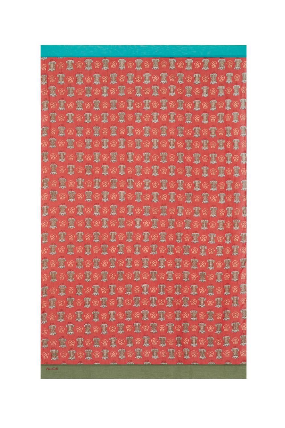 Lisa Corti pareo tiger motive red Smaltimento dello stoccaggio