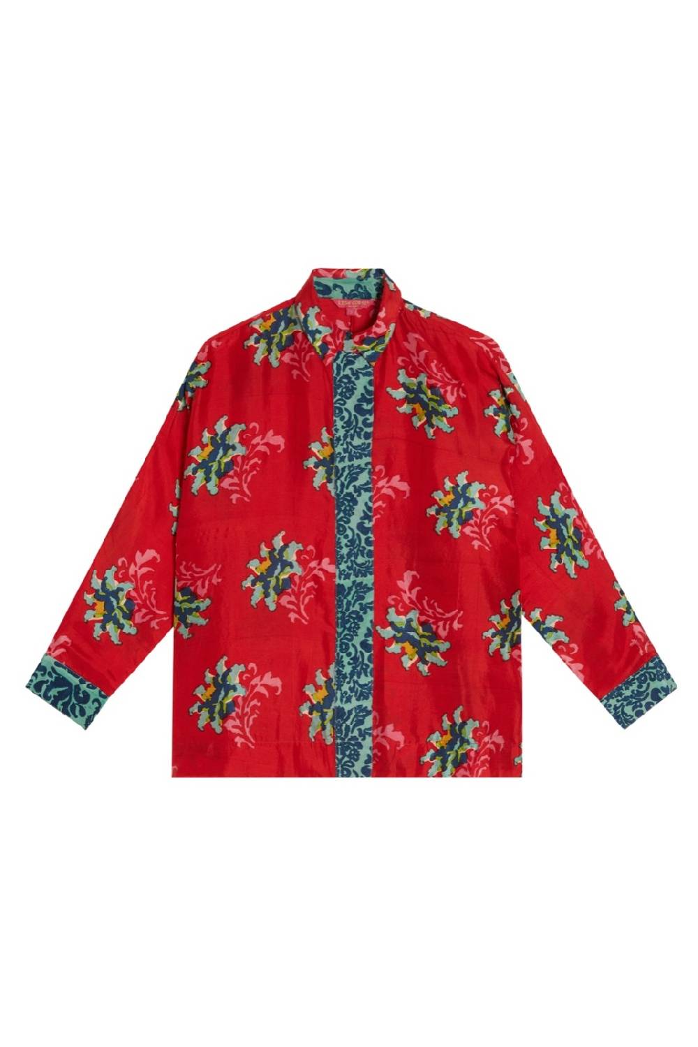 Lisa Corti camicia dahlia tangeri flower coral Offerta migliore