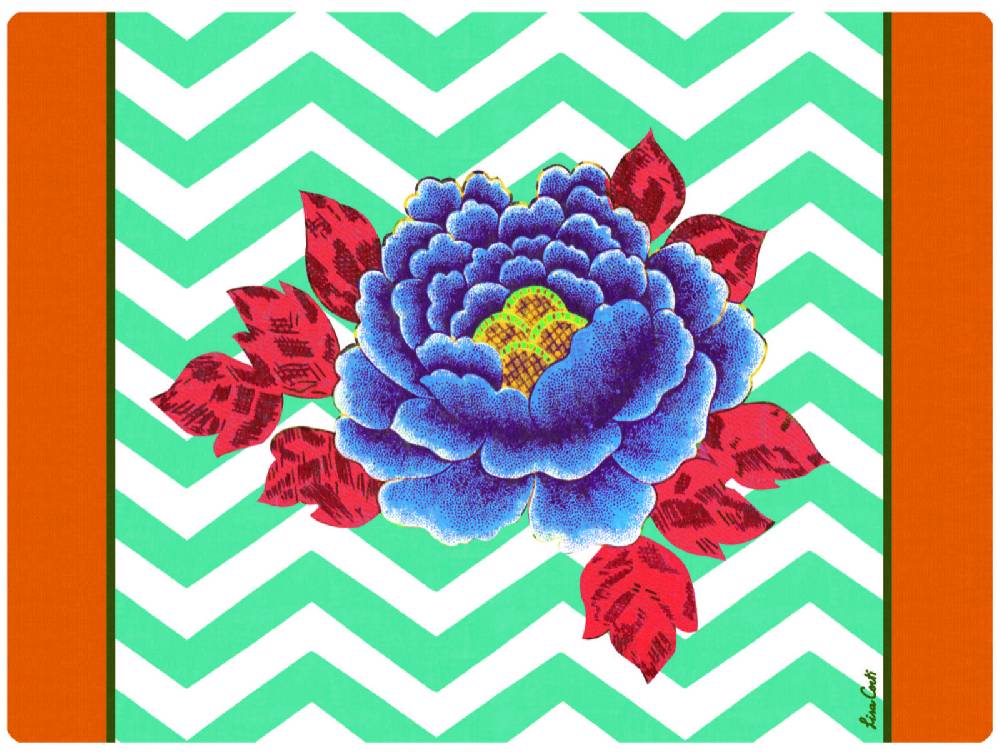 Lisa Corti tovaglietta rigida 30x40cm lisa corti x la minervetta glory zig zag veronese Promozione temporanea