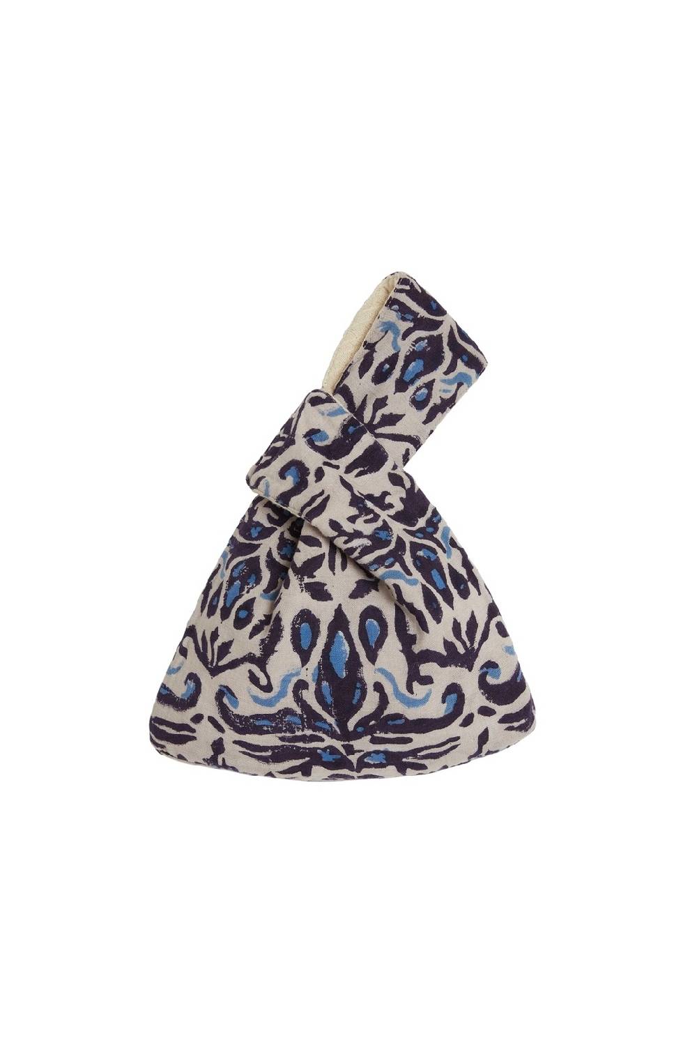 Lisa Corti borsa knot reversibile abhanery damasque black In vendita