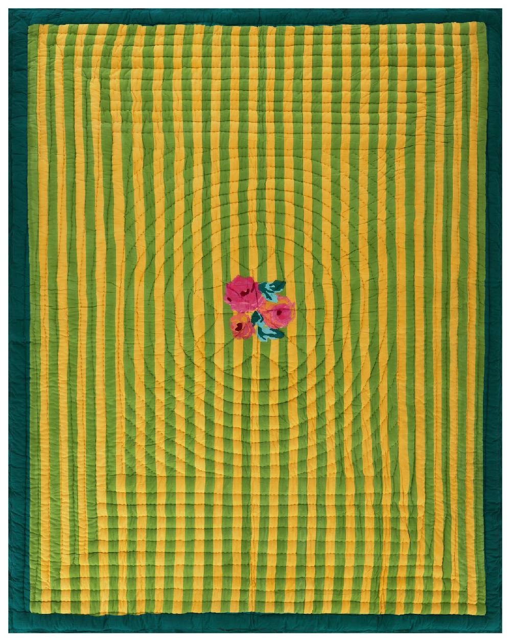 Lisa Corti trapunta reversibile 220x270cm nizam sulphur Nuovo