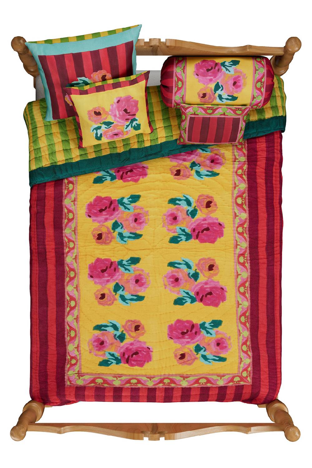 Lisa Corti trapunta reversibile 220x270cm nizam sulphur Nuovo