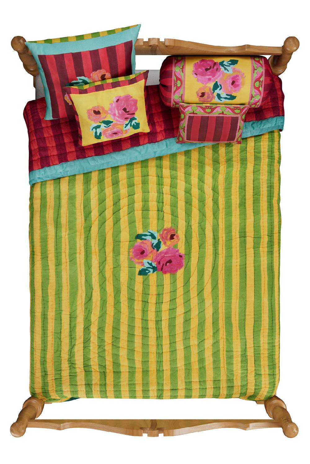 Lisa Corti trapunta reversibile 220x270cm nizam sulphur Nuovo